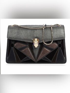 BVLGARI Serpenti Lizard Bag
